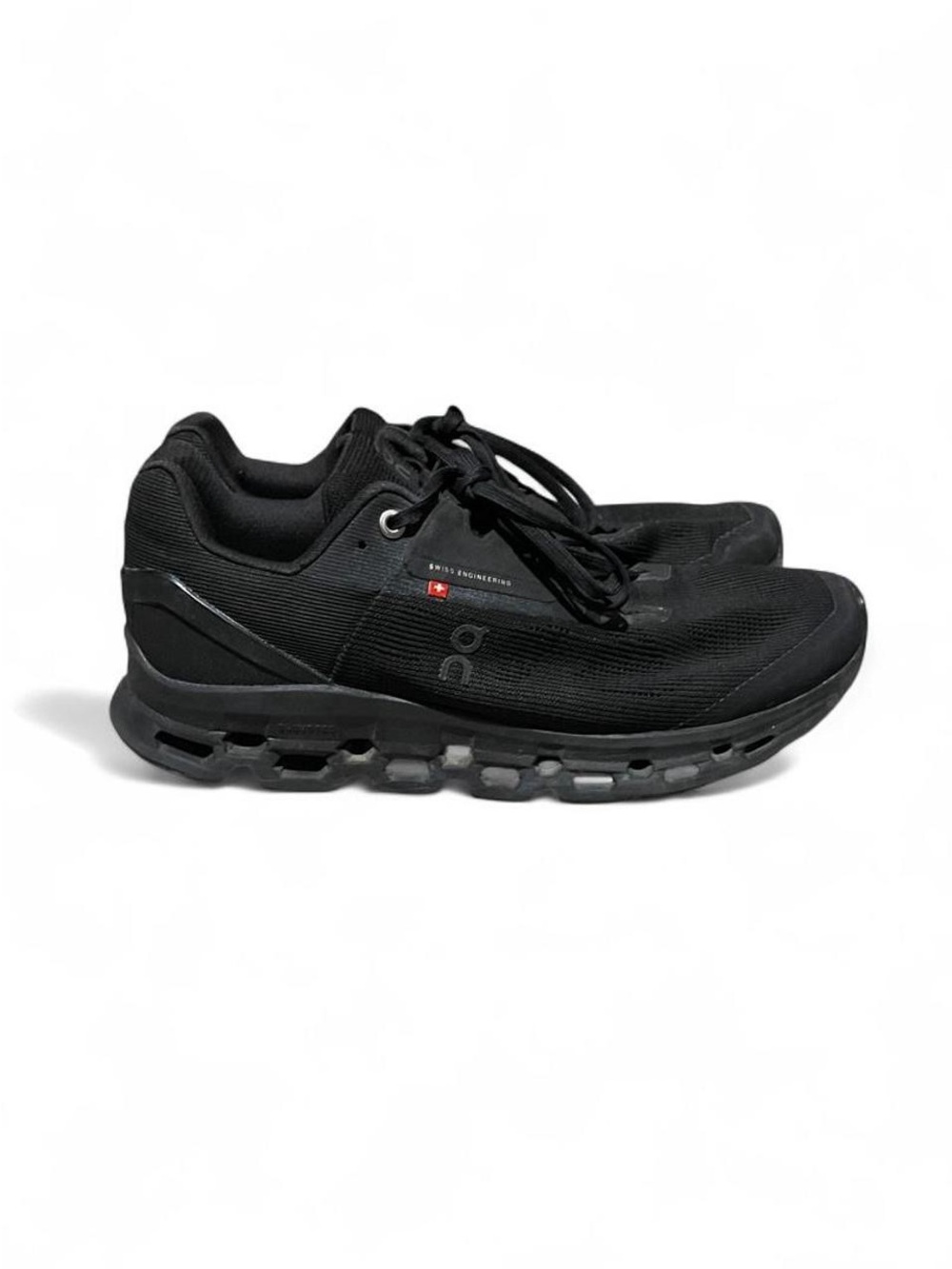On Cloudstratus Triple Black Athletic Running Shoes Men's Size 8 No Insoles
